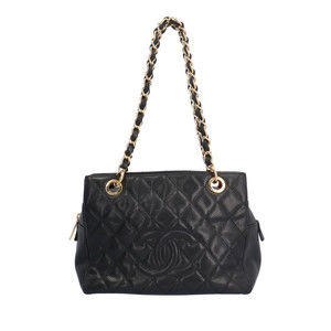 Chanel PST Matelasse Caviar Shoulder Bag Black